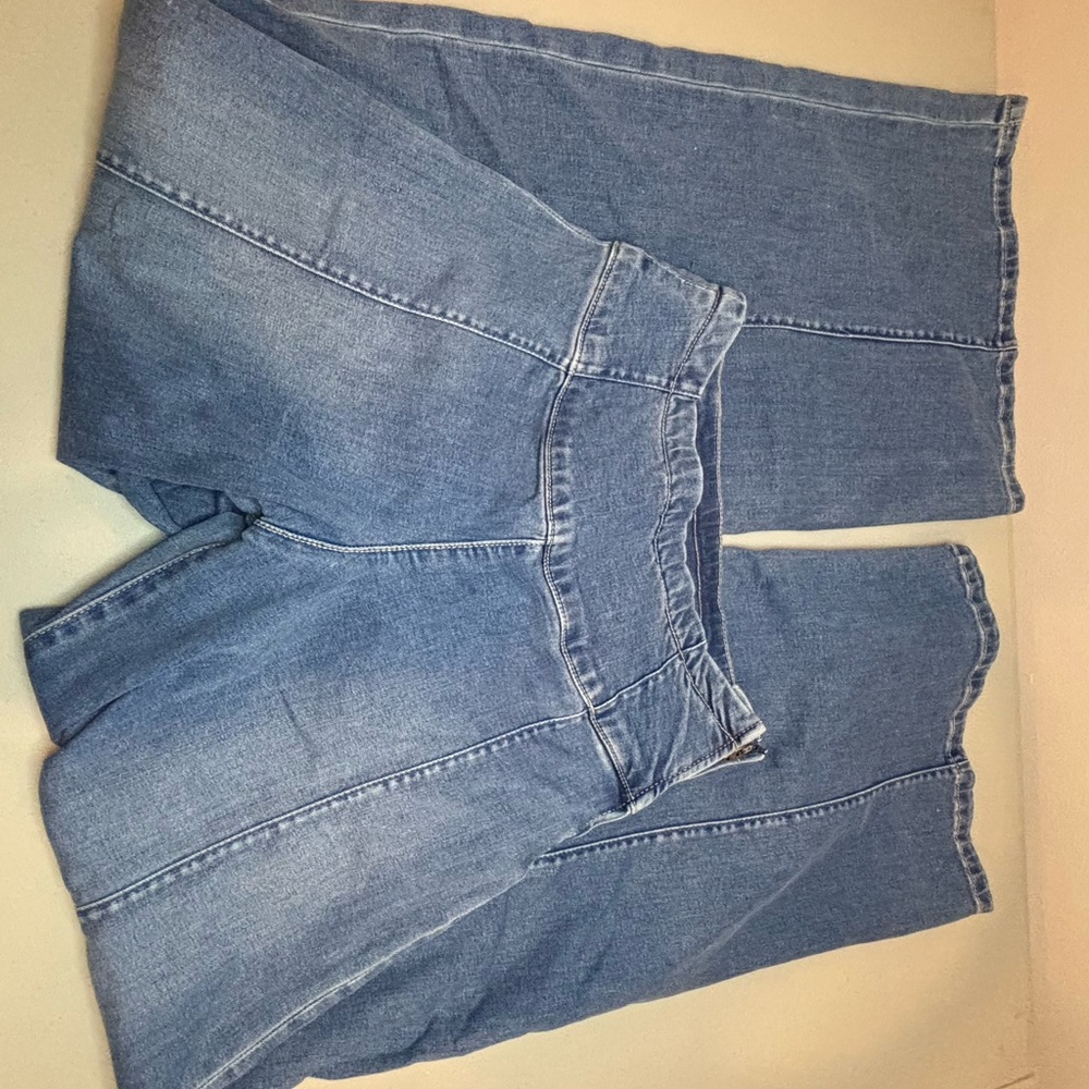 We The Free Denim Blue Wide Leg Jeans